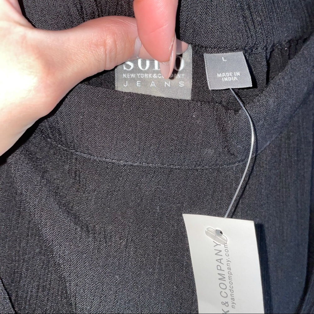 Palazzo pants with attached skirt overlay - Picture 9 of 9
